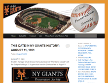 Tablet Screenshot of newyorkgiantspreservationsociety.com